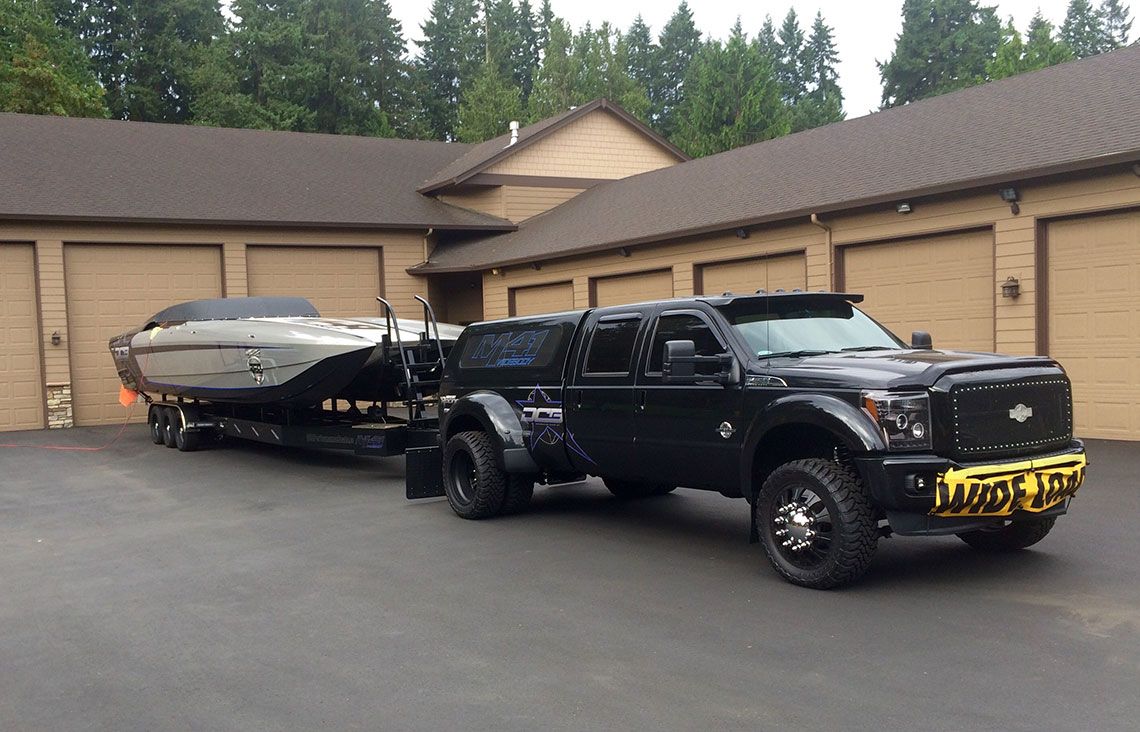 Boat Transport with Pick-Up Trucks